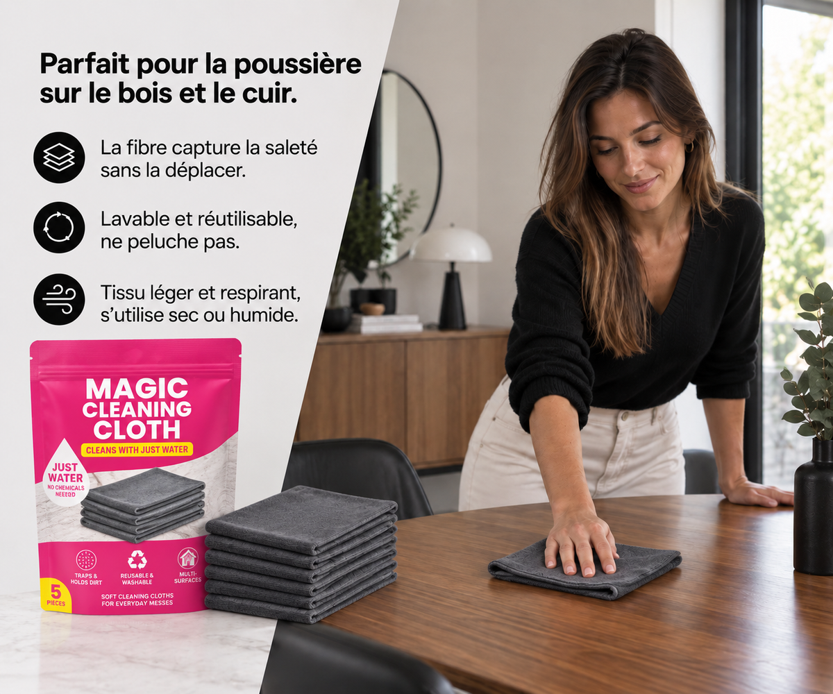 Lustro — Chiffon microfibre nettoyage