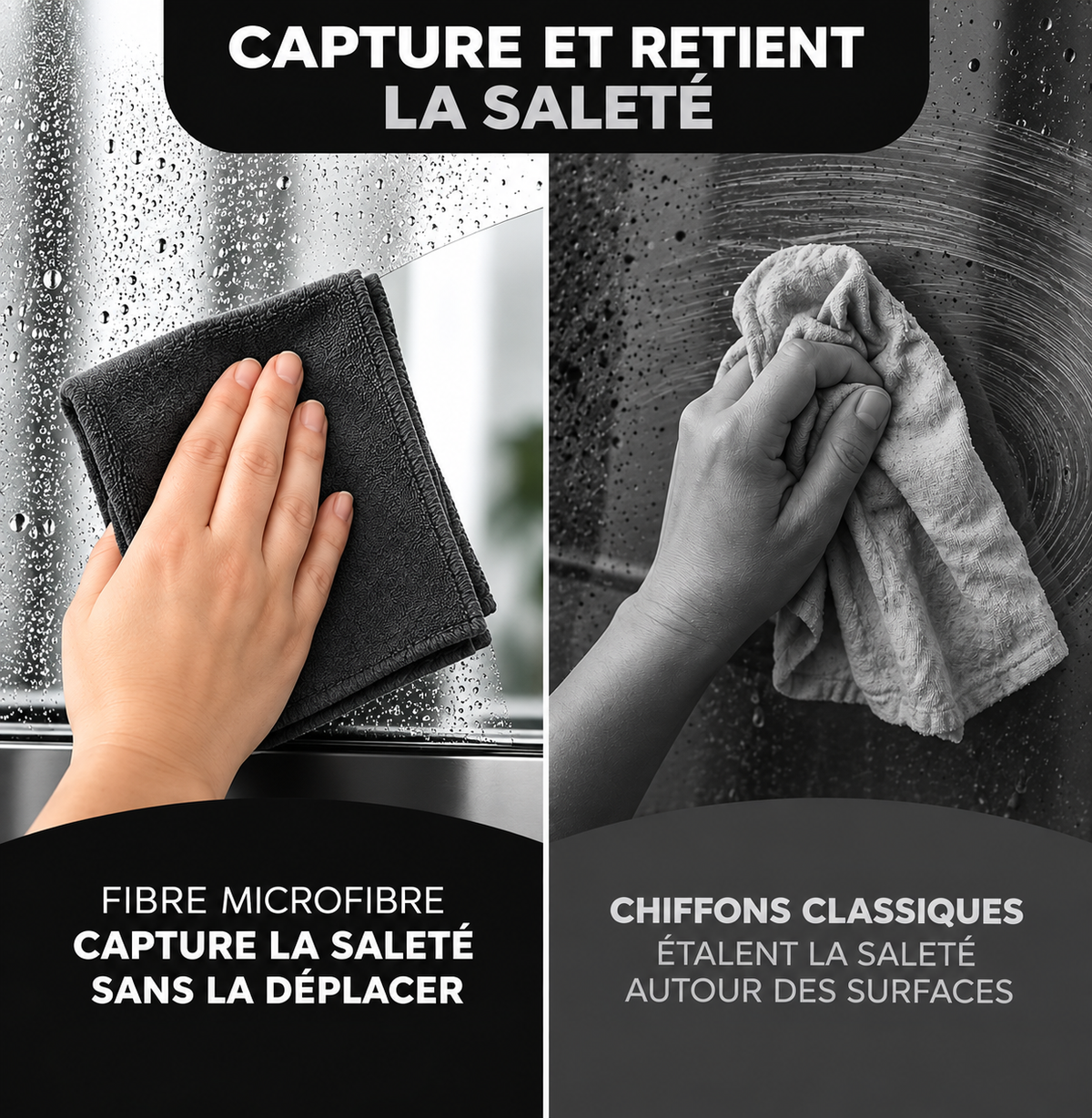Lustro — Chiffon microfibre nettoyage